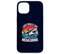 I Just Really Like Megalodons Funny Prehistoric Shark Lover Case for iPhone 13