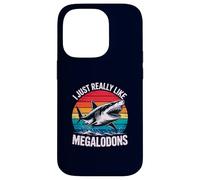 I Just Really Like Megalodons Funny Prehistoric Shark Lover Case for iPhone 14 Pro