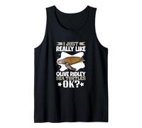 I just Really Like My Olive Ridley Sea Turtle Tank Top