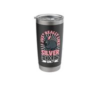 I just Really Like My Silver Fox Rabbit Stainless Steel Insulated Tumbler