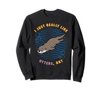 I Just Really Like Otters Ok Sea Animal Lover Eurasian Otter Sweatshirt