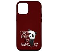 I Just Really Like Pandas, Ok? Fancy Style Panda Bear Case for iPhone 12/12 Pro