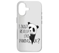I Just Really Like Pandas, OK? Funky I Love Panda Bears Art Case for iPhone 17