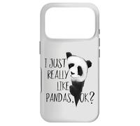 I Just Really Like Pandas, OK? Funky I Love Panda Bears Art Case for iPhone 17 Pro