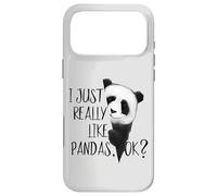I Just Really Like Pandas, OK? Funky I Love Panda Bears Art Case for iPhone 17 Pro Max