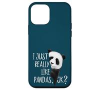 I Just Really Like Pandas, Ok? Funky Panda Bear Case for iPhone 12 mini