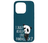 I Just Really Like Pandas, Ok? Funky Panda Bear Case for iPhone 15 Pro