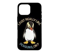 I Just Really Like Penguins Ok Animal Yellow Eyed Penguin Case for iPhone 16 Pro Max