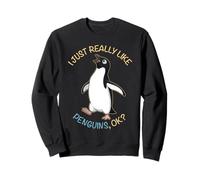 I Just Really Like Penguins Ok Animals Lover Adelie Penguin Sweatshirt