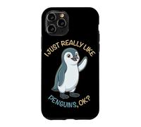 I Just Really Like Penguins Ok Animals Lover Little Penguin Case for iPhone 11 Pro