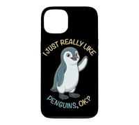 I Just Really Like Penguins Ok Animals Lover Little Penguin Case for iPhone 13