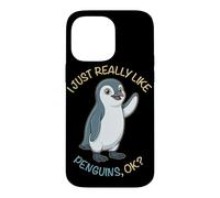 I Just Really Like Penguins Ok Animals Lover Little Penguin Case for iPhone 14 Pro Max