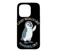 I Just Really Like Penguins Ok Animals Lover Little Penguin Case for iPhone 15 Pro