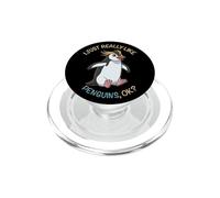 I Just Really Like Penguins Ok Animals Lover Royal Penguin PopSockets PopGrip for MagSafe