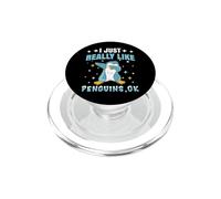 I Just Really Like Penguins - Penguin Fan PopSockets PopGrip for MagSafe