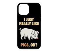 I Just Really Like Pigs Ok Farm Animal Chester White Pig Case for iPhone 12 mini