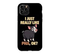 I Just Really Like Pigs Ok Farm Animal Cute Berkshire Pig Case for iPhone 11 Pro