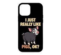 I Just Really Like Pigs Ok Farm Animal Cute Berkshire Pig Case for iPhone 12 mini