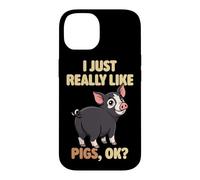 I Just Really Like Pigs Ok Farm Animal Cute Berkshire Pig Case for iPhone 14