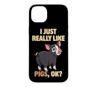 I Just Really Like Pigs Ok Farm Animal Cute Berkshire Pig Case for iPhone 14 Plus