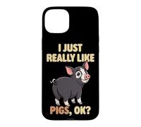I Just Really Like Pigs Ok Farm Animal Cute Berkshire Pig Case for iPhone 15 Plus