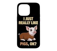 I Just Really Like Pigs Ok Farm Animal Cute Hereford Pig Case for iPhone 14 Pro Max