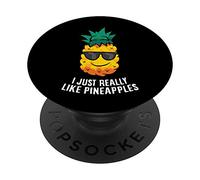 I Just Really Like Pineapples Cute Pineapple Summer PopSockets Swappable PopGrip
