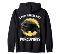 I just really like Porcupines Porcupine Zip Hoodie