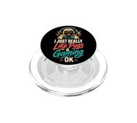 I Just Really Like Pugs and Gaming OK PopSockets PopGrip for MagSafe
