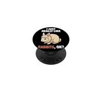 I Just Really Like Rabbits Ok Animal Cute Lionhead Rabbit PopSockets Adhesive PopGrip