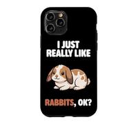 I Just Really Like Rabbits Ok Animal Cute Mini Lop Rabbit Case for iPhone 11 Pro