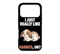 I Just Really Like Rabbits Ok Animal Cute Mini Lop Rabbit Case for iPhone 17 Pro