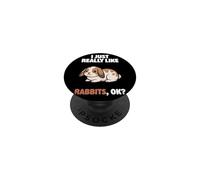 I Just Really Like Rabbits Ok Animal Cute Mini Lop Rabbit PopSockets Adhesive PopGrip