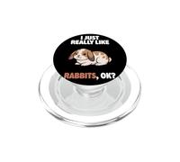 I Just Really Like Rabbits Ok Animal Cute Mini Lop Rabbit PopSockets PopGrip for MagSafe