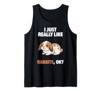 I Just Really Like Rabbits Ok Animal Cute Mini Lop Rabbit Tank Top