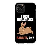 I Just Really Like Rabbits Ok Animal Flemish Giant Rabbit Case for iPhone 11 Pro