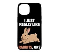 I Just Really Like Rabbits Ok Animal Flemish Giant Rabbit Case for iPhone 15