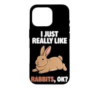 I Just Really Like Rabbits Ok Animal Flemish Giant Rabbit Case for iPhone 16 Pro
