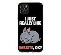I Just Really Like Rabbits Ok Animal Netherland Dwarf Rabbit Case for iPhone 11 Pro Max