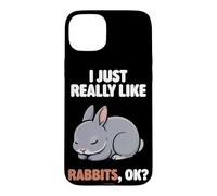 I Just Really Like Rabbits Ok Animal Netherland Dwarf Rabbit Case for iPhone 15 Plus
