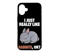 I Just Really Like Rabbits Ok Animal Netherland Dwarf Rabbit Case for iPhone 16 Plus