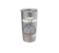 I Just Really Like Rabbits Ok Animal Netherland Dwarf Rabbit Stainless Steel Insulated Tumbler