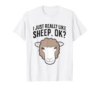 I Just Really Like Sheeps, Ok? Sheep Herder Sheep Farmer T-Shirt, Men, White, Large