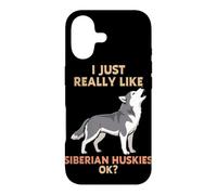 I Just Really Like Siberian Huskies Ok Animal Lover Cute Dog Case for iPhone 17