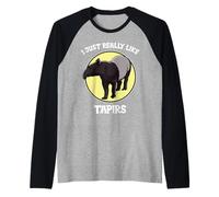 I just Really Like Tapirs Tapir Raglan Baseball Tee