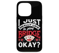 I Just Really Like To Play Bridge Okay Bridge Player Case for iPhone 13 Pro