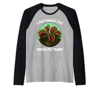 I just Really Like Venus Flytraps Venus Flytrap Raglan Baseball Tee