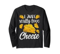 I Just Really Love Cheese Sayings Lover Cute Long Sleeve T-Shirt