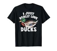 I Just Really Love Ducks Cute Mallard Duck T-Shirt