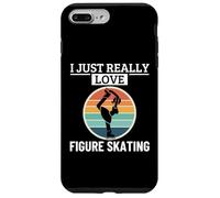 I Just Really Love Figure Skating Funny Women Ice Skater Case for iPhone 7 Plus/8 Plus